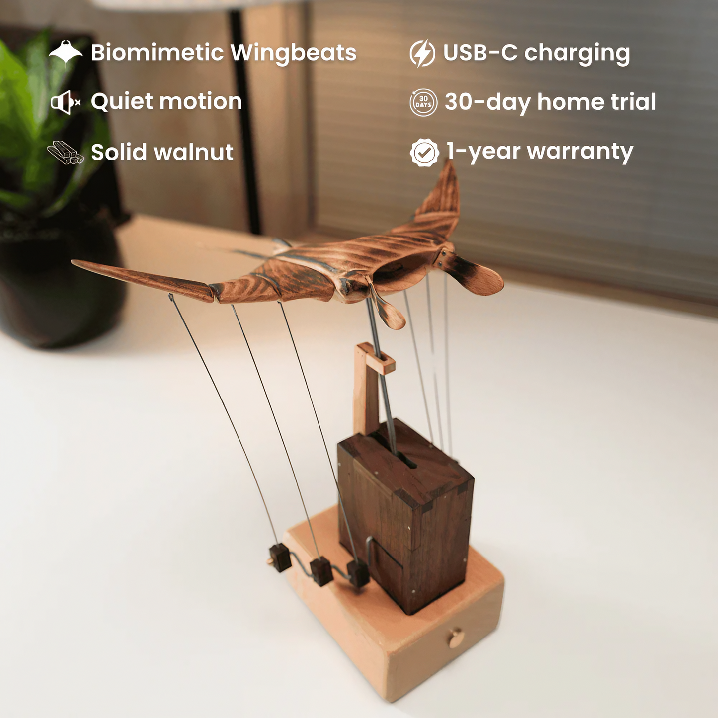 Marvela™ Handcrafted Manta Ray Automaton