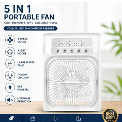 (LIMITED STOCK💥) Portable Mini Air Cooler – Instant Cooling Fan with Water Mist | Rechargeable | Free Delivery + COD🚚