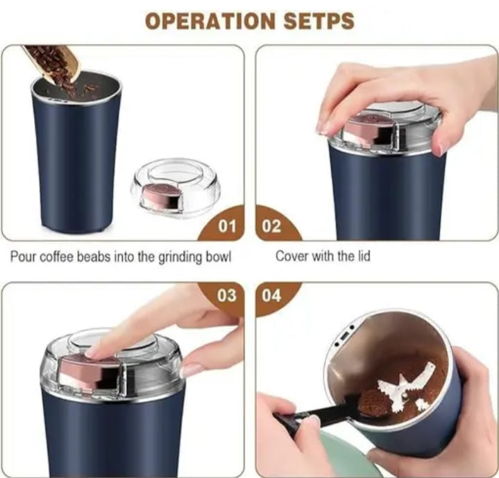 Mini Portable Grinder – Powerful USB Rechargeable (Grind Anything in Seconds)