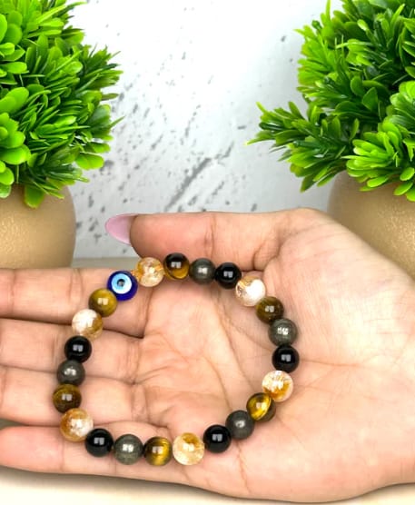 Career Boost Crystal Bracelet | Lab Certified | Promotes Abundance, prosperity and financial Sucesss - Unisex, 8 mm beads Bracelet