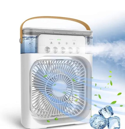 (LIMITED STOCK💥) Portable Mini Air Cooler – Instant Cooling Fan with Water Mist | Rechargeable | Free Delivery + COD🚚